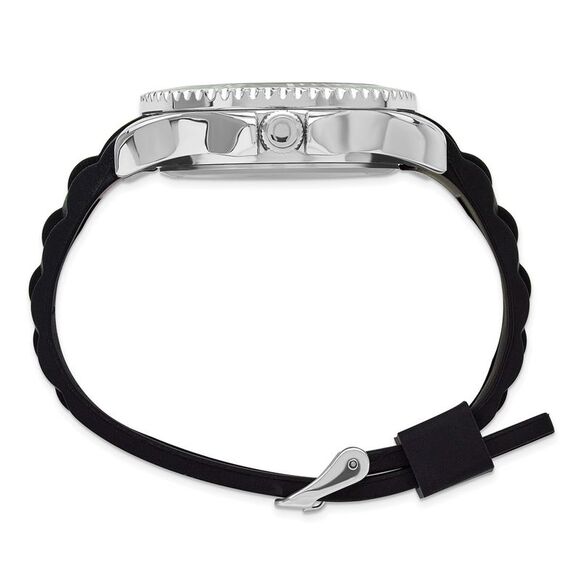 Chisel Mens 44mm Black Silicone Strap Watch - Picture 4 of 6